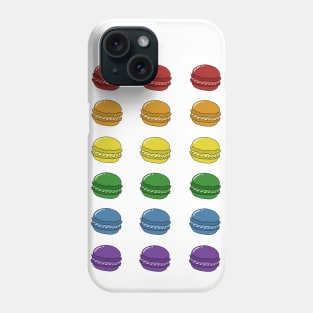 cute rainbow macarons Phone Case