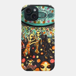 Aliens at the Discotheque Phone Case