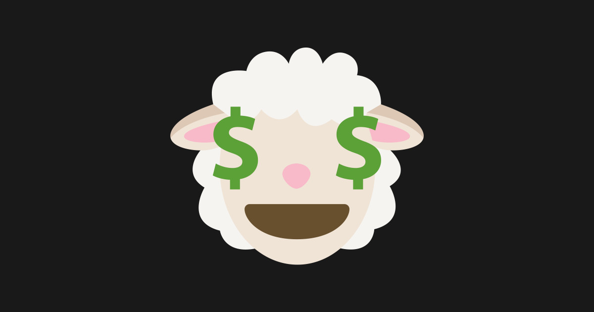 Sheep Emoji Money Face Lamb Onesie TeePublic