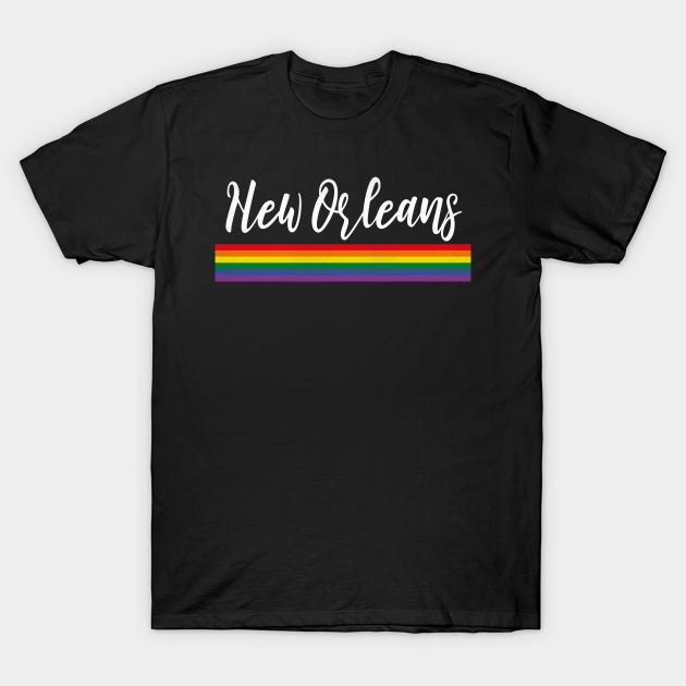 New Orleans, Louisiana - LA Pride Simple Rainbow - New Orleans - T-Shirt