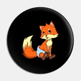 Kawaii Baby Fox Pin