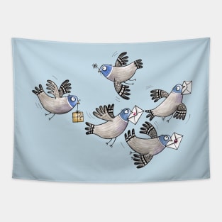 Brieftauben - Racing Pigeon - Taube - Dove - Muster - Pattern Tapestry