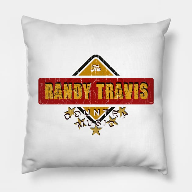 Randy Travis - Country Music Pillow by Kokogemedia Apparelshop