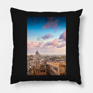 Rome Cityscape Skyline Pillow