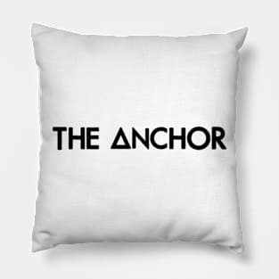 the anchor (black) Pillow