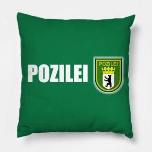 polizei, pozilei berlin Pillow