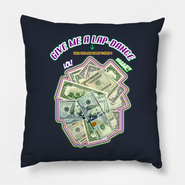 FREE DANCE T-SHIRT Pillow by Bwilly74