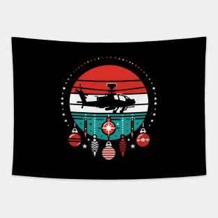 AH 64 Apache Christmas Ornaments Tapestry