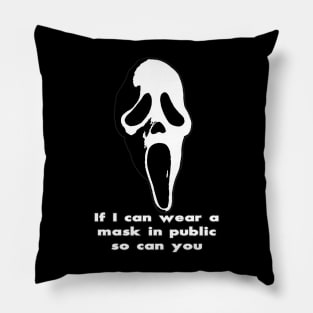 Funny Scream Mask Wearing Pillow