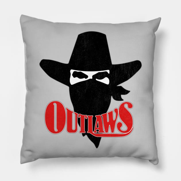 Defunct Oklahoma Outlaws Football USFL Pillow by LocalZonly