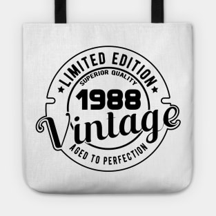 1988 VINTAGE - 33Th BIRTHDAY GIFT Tote