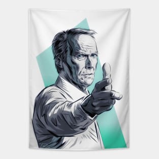 Clint Eastwood - An illustration by Paul Cemmick Tapestry