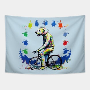 Pooch on Wheels Tapestry