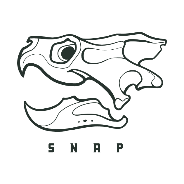 Common snapping turtle skull, side view. For reptiles lovers, line art by croquis design