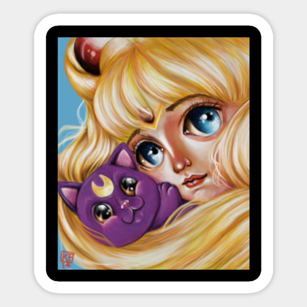 Sailor Moon And Luna Sailor Moon Sticker Teepublic