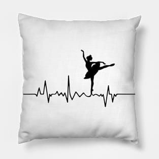 Ballet Heartbeat Ballerina Pillow