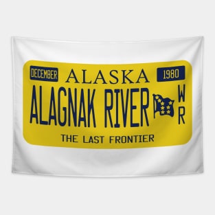 Alagnak River Wild River license plate Tapestry