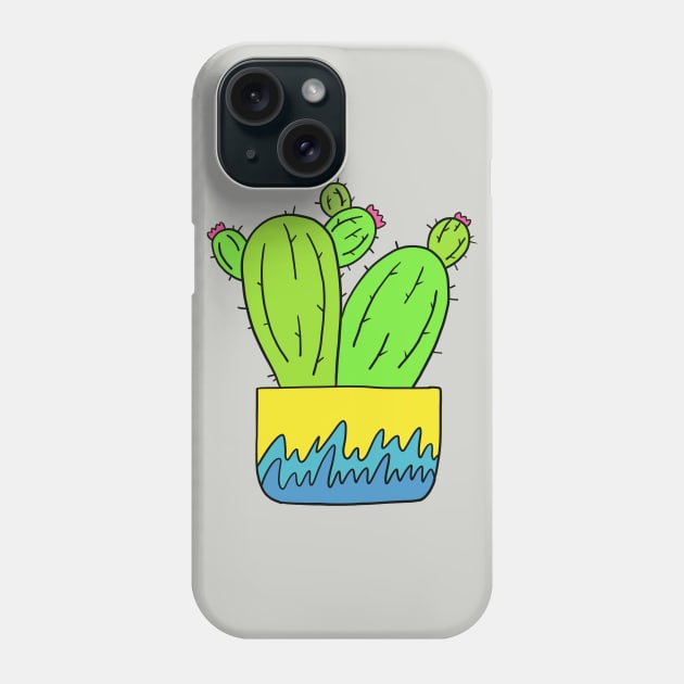 Cute Cactus Design #2: Grown Apart Flower Cacti Phone Case by DreamCactus