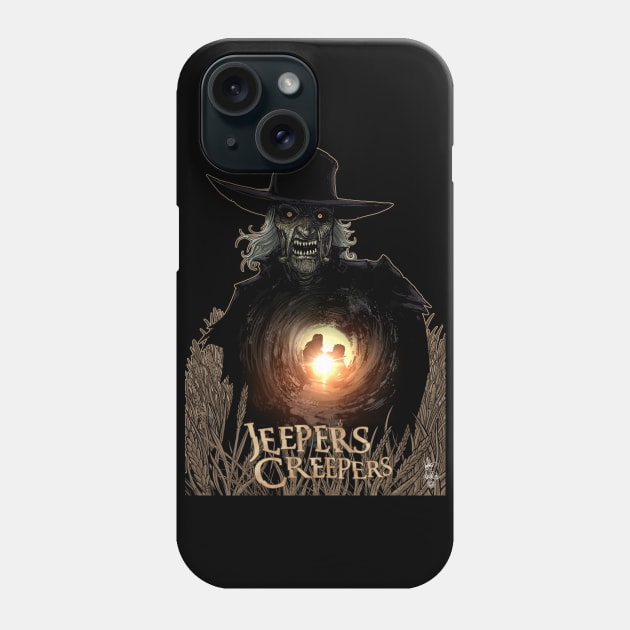 Jeepers Creepers Phone Case by KenHaeser