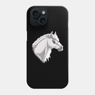 Grey Horse Headshot Phone Case