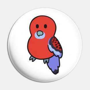 Cute Crimson Rosella Pin