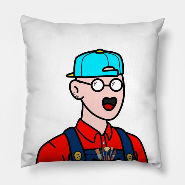 AF-Art Factory #4 Pillow by EtzelArt