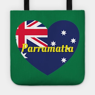 Parramatta NSW Australia Australian Flag Heart Tote