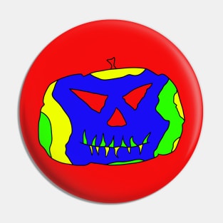 Tropical jack o'lantern Pin