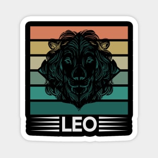 Zodiac Retro Leo Magnet