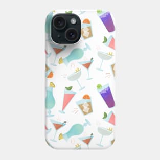 Tropical Cocktail Chalk Pattern Phone Case
