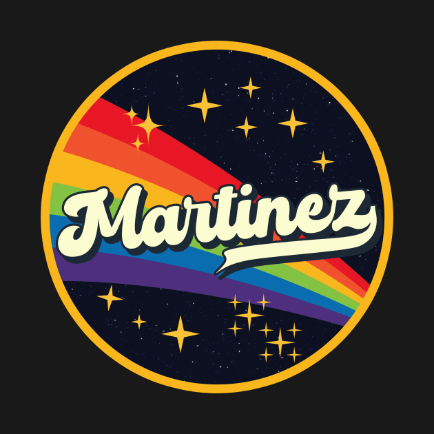 Martinez // Rainbow In Space Vintage Style by LMW Art