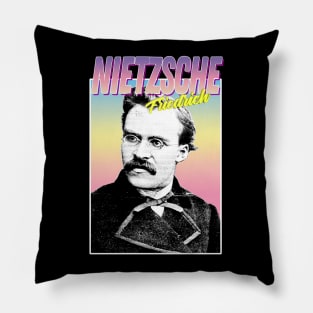 Friedrich Nietzsche Graphic Design Hipster Statement Tee Pillow