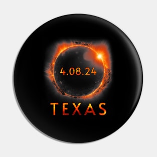 Texas Total Solar Eclipse April 8 2024 Texas Solar Eclipse Pin