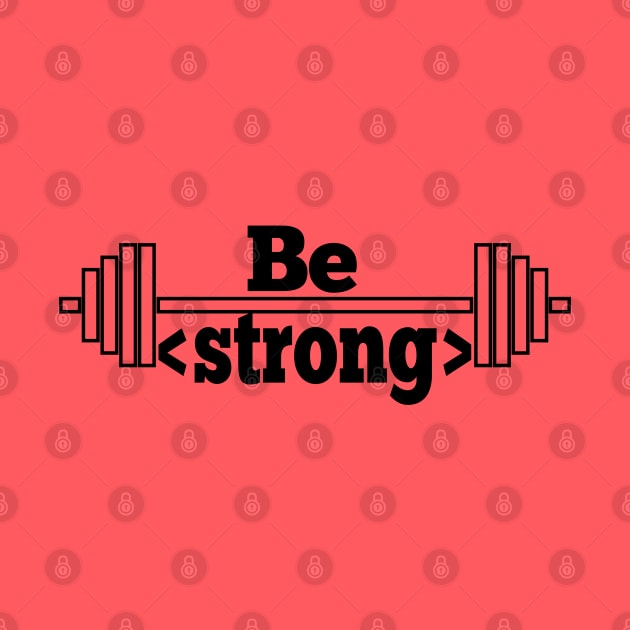 Be Strong black hipster programmer design by BecomeAHipsterGeekNow