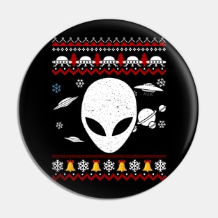 Men's Alien Ugly Christmas Pin