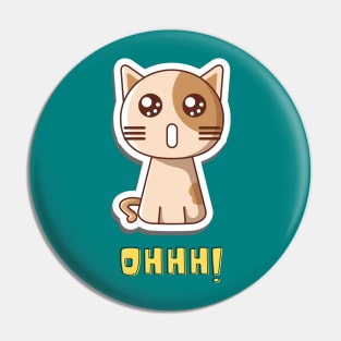 Cat Anime Pin