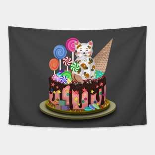 Birthday cake - Happy birthday for the loved one Tapestry