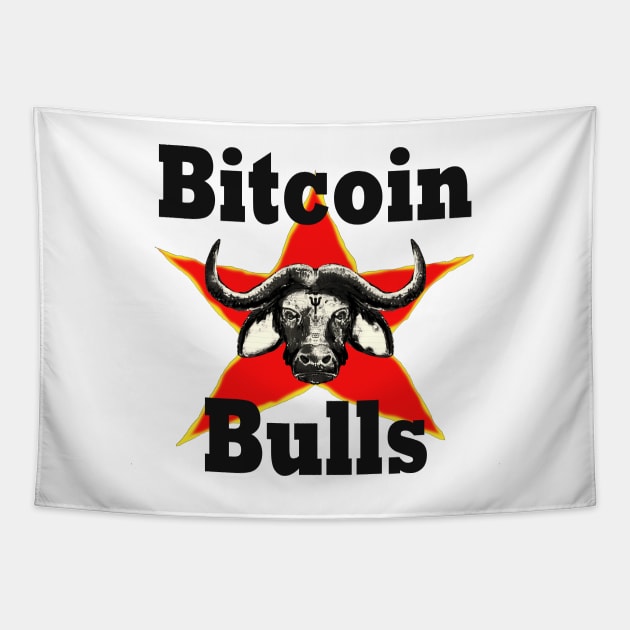 Bitcoin Bull Run Crypto Currency Tapestry by PlanetMonkey