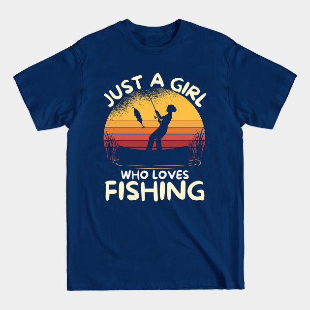 Disover Retro Sunset Vintage Fishing Mom - Funny Fisherman - T-Shirt