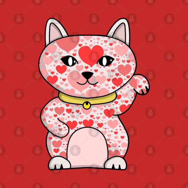 Lucky Cat Full of Hearts by DiegoCarvalho