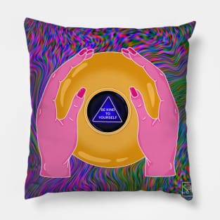 Be Kind to Yourself 8 Ball Pillow