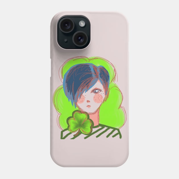 Ireland's face Phone Case by Ganna_Panna