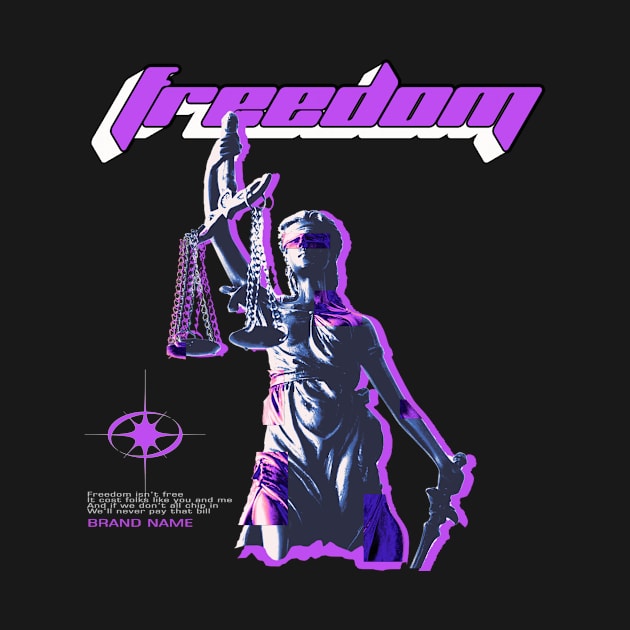 Freedom design artwork streetwear style by Ryutomo