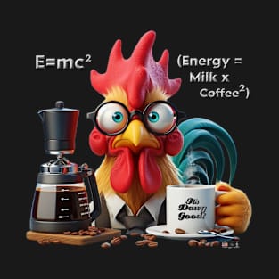 Coffee Rooster by focusln T-Shirt