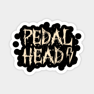 Pedal Head Death Metal Cycling Graphic Magnet