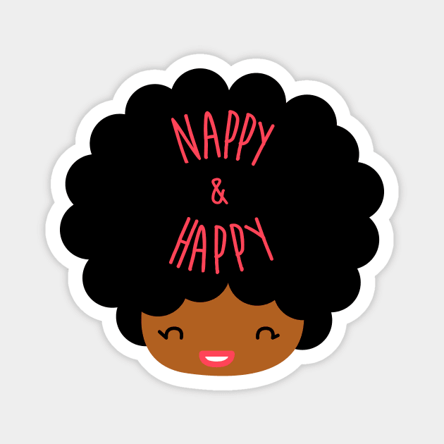 My Hair is NAPPY & HAPPY Magnet by Cocolima