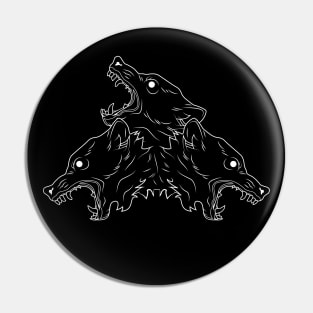 Cerberus Triskelion Pin