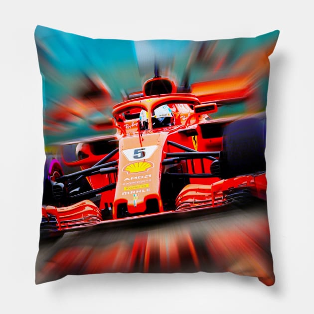 Vettel Pillow by DeVerviers