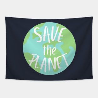 save the planet keep it green- earth day Tapestry