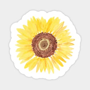 Watercolor Sunflower Magnet